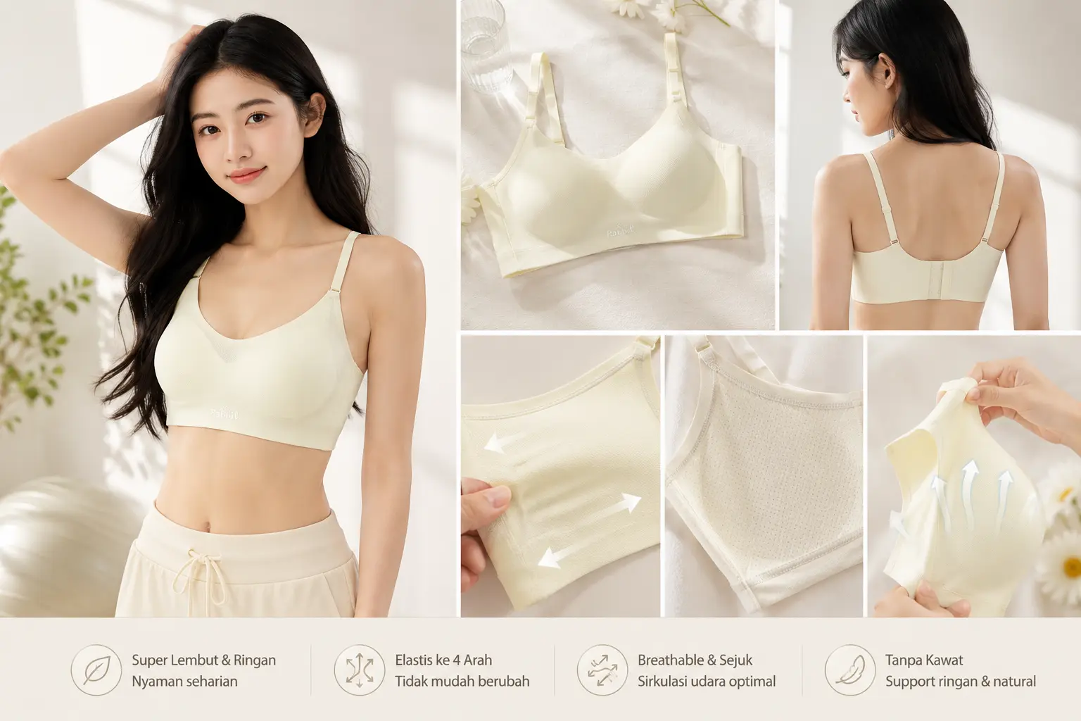 EDRAME miniset bra remaja seamless