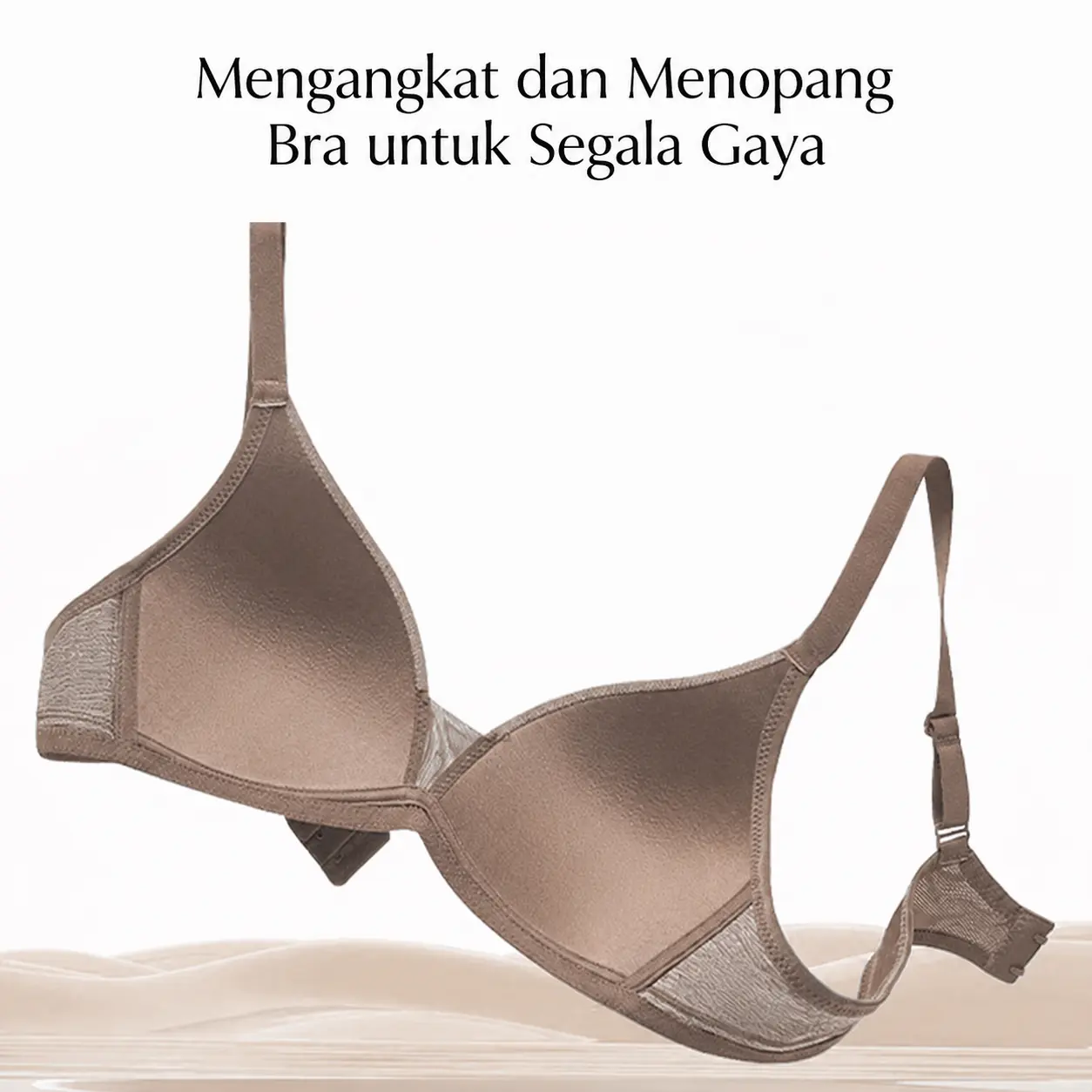 EDRAME bra push up tanpa kawat 637 dengan cup tipis — detail 7